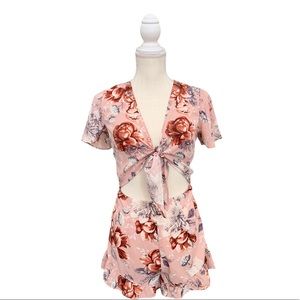 Summer Floral Romper Shorts